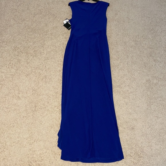 Royal blue formal dress with sparkle pin accent - Picture 5 of 5